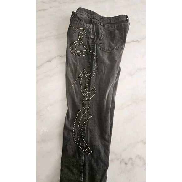 Anna Montana Women's Winter Dark Denim Embroidered Pocket Bootcut Jeans Size 40 - Picture 5 of 12